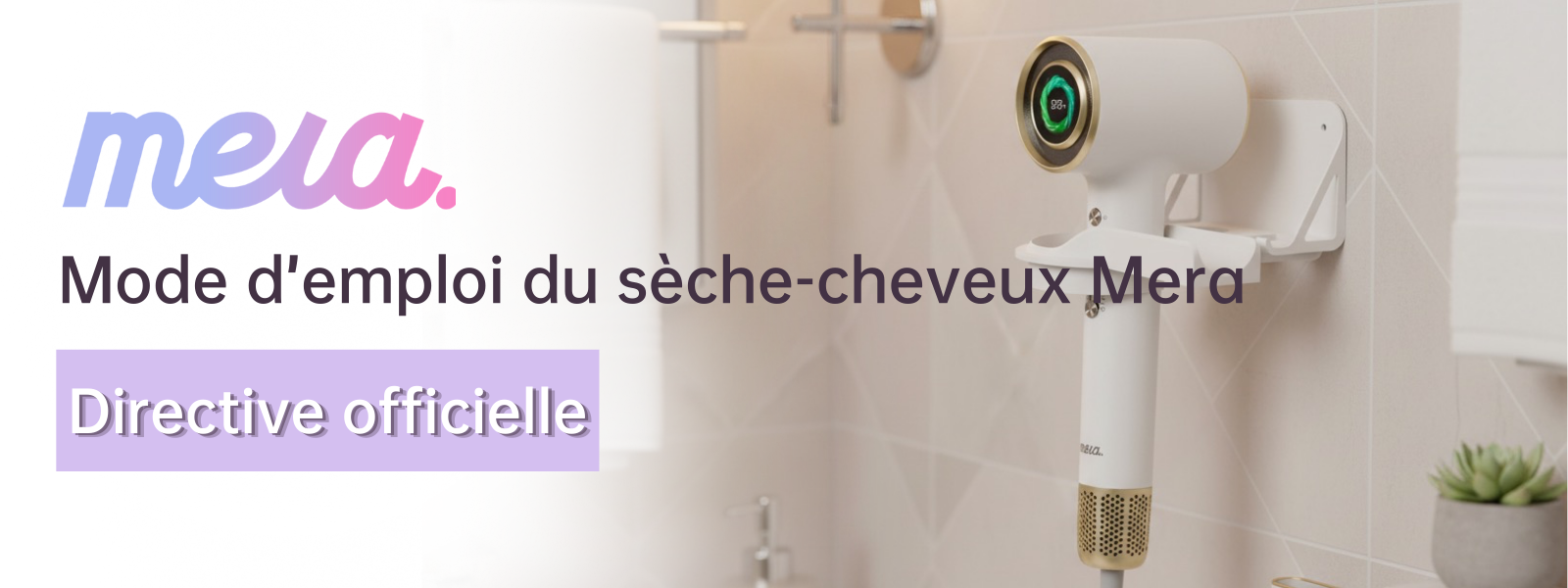 Load video: How to use Mera Hair Dryer