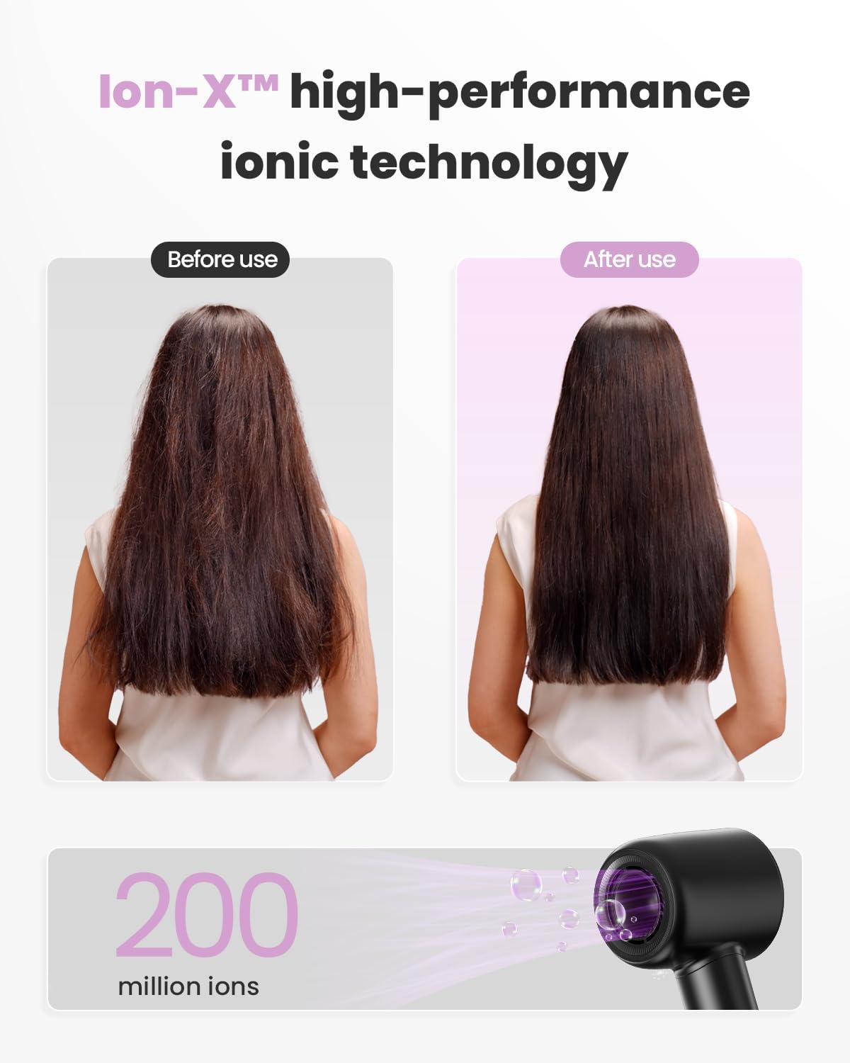 Mera M3 Hair Dryer in use